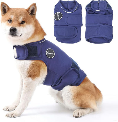 Dog Anxiety Jacket, Skin-Friendly Dog Calming Shirt - Dog Coat for Thunder, Fireworks, Vet Visits and Separation - Keep Pet Calm Without Medicine & Training, Blue, XX-Large