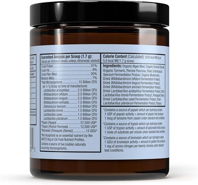 Bark & Whiskers Probiotics + Enzymes - Supports Digestive Health & Immune System - Probiotic Supplement for Cats & Dogs - 60 Scoops