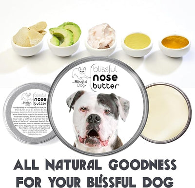 The Blissful Dog American Bulldog Nose Butter, Versatile Dog Nose Balm for Dry Nose, Handcrafted Nose Moisturizer, Easy-to-Apply Dog Essentials, Unscented, 16 oz.