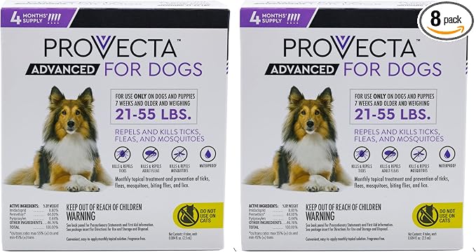 4 Doses Advanced for Dogs, Large/21-55 lb (Pack of 2)