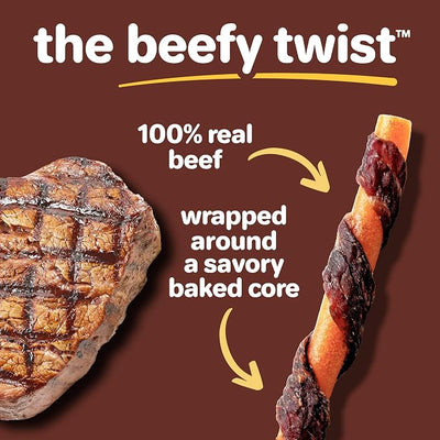 Oinkies Beefy Twists, 14 Count