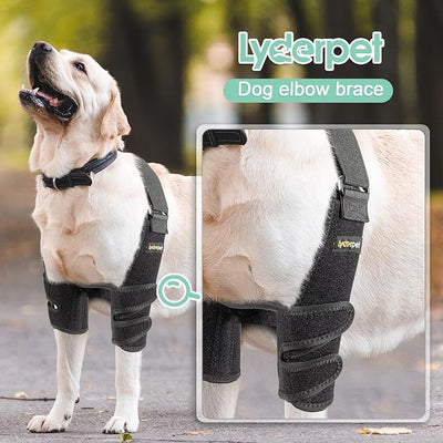 Dog Elbow Brace with Metal Splint,Hygroma Elbow Protector Pads for Dogs Shoulder Callus, Arthritis, Dysplasia, Dislocation, Pressure Sores, Support Front Leg Wrap(Both Left & Right)