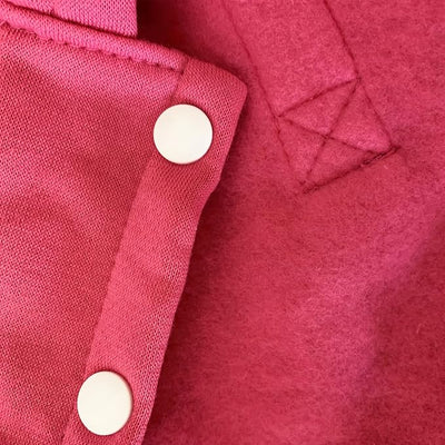 Izefia Dog Hoodie Clothes with Pocket 4 Legs Jumpsuit Fleece Sweater Winter Sweat Shirt Warm Cotton Hoodies for Small Dog Medium Large Cat Magenta 5XL
