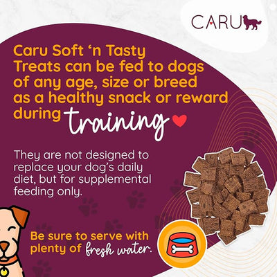 Caru - Soft n’ Tasty Baked Bites - Lamb Bites Dog Treats - Flavorful Training Treats - 4 oz Bags - Pack of 3