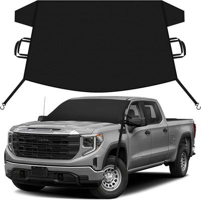 EcoNour Car Snow Cover Compatible for Toyota Sierra | Windshield Cover for Ice and Snow with S-Hook Straps | Heavy-Duty 600D Oxford Winter Car Cover, Waterproof & Anti-Slip