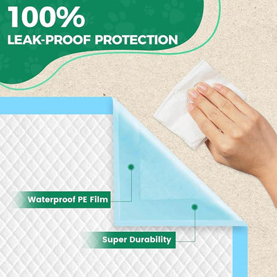 Large Puppy Pads 30" x 26" 100 Count Disposable Dog Pee Pads Leak-Proof, Large Pee Pads for Dogs 100 Pack, Super Absorbent & Quick-Dry Pet Potty Training Pads for Dogs, Puppies, Doggy