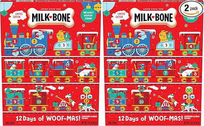 Milk-Bone Holiday 12 Day Treat Calendar, 2.85 oz Box (Pack of 2)