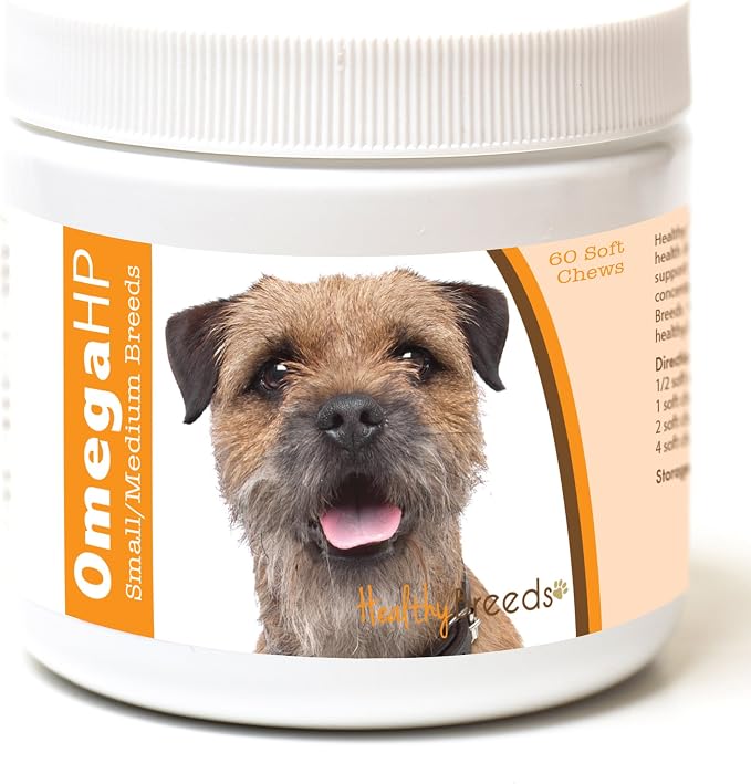 Border Terrier Omega HP Fatty Acid Skin and Coat Support Soft Chews 60 Count