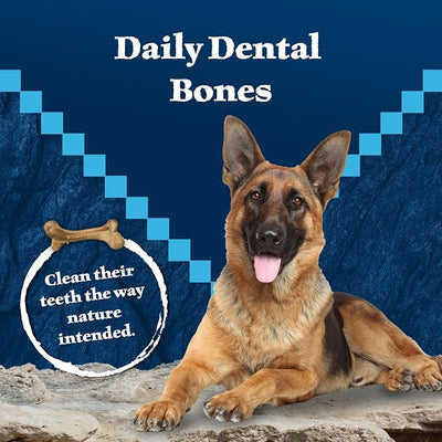 Blue Buffalo Wilderness Wild Bones Grain-Free Dental Chews Dog Treats, Mini, 27-oz Bag