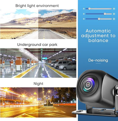 PixelMan Backup Camera,AHD 1080P Metal 170 Degree Wide Angle Rearview Reversing Camera,PMD2A-S Clear Night Vision IP69 Waterproof Reverse Rear View Camera for Car Vehicle SUV RV