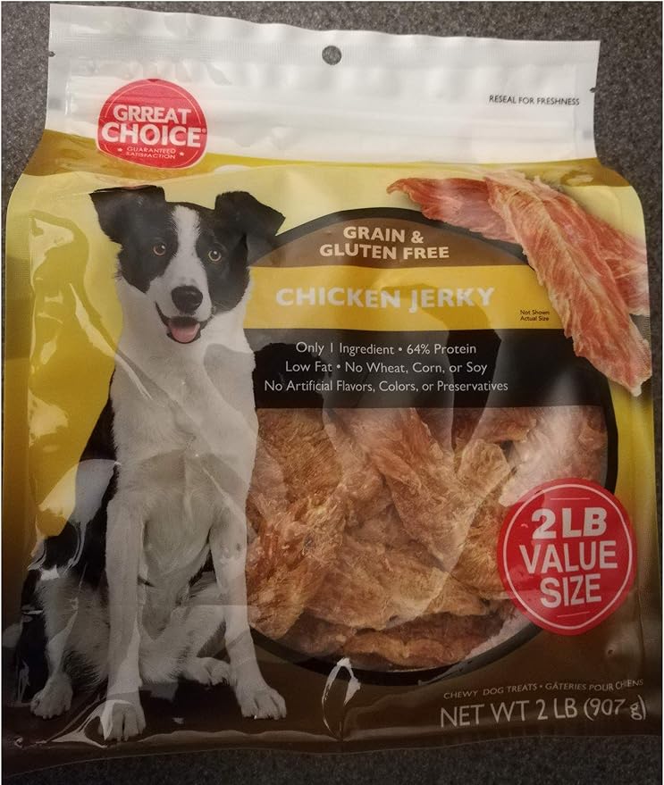 Chewy Grain Free Chicken Jerky Dog Treats Large 32oz Bag