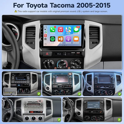 Leadfan Car Radio for Toyota Tacoma 2005-2015 Stereo Replacement （J.B.L Version） with Wireless Carplay Android Auto, 9'' Touchscreen in-Dash Bluetooth GPS Navigation WiFi SWC Backup Camera MIC 2+32G