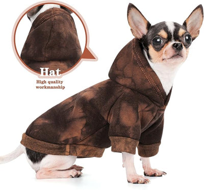Vibrant Dog Hoodie with Convenient Leash Hole – Stylish and Cozy Sweatshirt for Small, Medium, and Large Dogs, Perfect for Walks, Casual Outings, and Everyday Comfort.Orange L