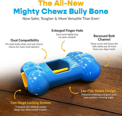 Yak Chew Holder Pack, Extra Large (4 Pieces) - Includes Yak Cheese Holder for Safe, Secure and Smarter Chewing. Also a Bully Stick Holder Too!