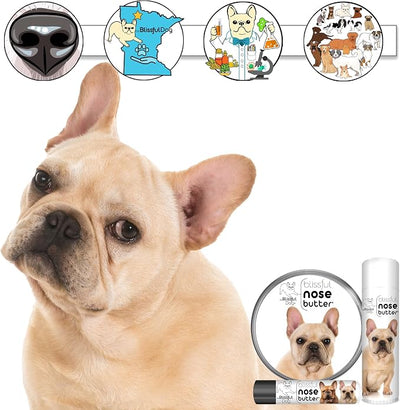 The Blissful Dog Fawn French Bulldog Unscented Nose Butter - Dog Nose Butter, 16 Ounce