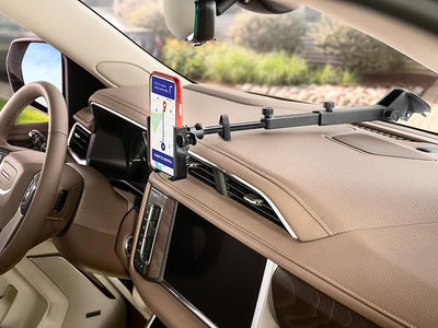 WeatherTech WindshieldFone with Extension - Universal Windshield-Mounted Car Phone Holder - Violet Billet Knobs