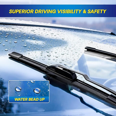 5 PLUS Silicone Windshield Wipers Replacement for Subaru 2013-2009 Forester 2008-2005 Legacy 2009-2005 Outback Wiper Blades(3 PCS),Water Repellent Automotive Replacement Windshield Wipers-24"/18"/14"