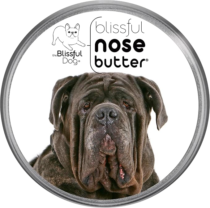 Neapolitan Mastiff Nose Butter for Dry, Cracked Skin, Lick-Safe Dog Nose Balm with Moisturizing Shea Butter, Almond, Olive, and Essential Oils, Pet Supplies, Uncented, 2 oz.