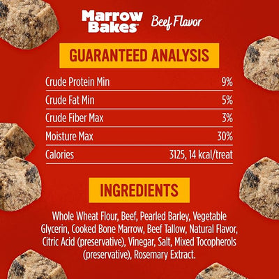 Blue Dog Bakery MarrowBakes Snacks | Small, Crunchy Beef Flavor Treat | Natural Healthy Dog Treats, 12 oz (Pack of 1)