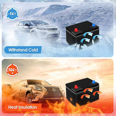 Car Battery Insulation Blanket | Self-adhesive car battery thermal wrap & insulation kit, extreme-temp-resistant, fits universal vehicle batteries