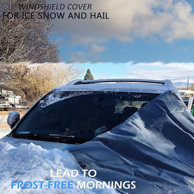 2026 Upgrade Windshield Cover for Ice and Snow for Ford Transit Connect 2015-2025 2026 Van Accessories Oxford Fabric Windshield Frost Cover for Transit Connect All Weather Heat Sag-Proof Protector