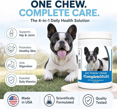 Healthy Breeds French Bulldog All in One Multivitamin Soft Chew 120 Count