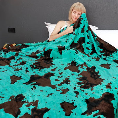 King Size Fleece Blanket - Soft Cozy Turquosie Teal Blue King Blanket for Bed Couch All Seasons Warm Bedroom Living Room Decor, Teal Gifts for Women Men 90"x108"