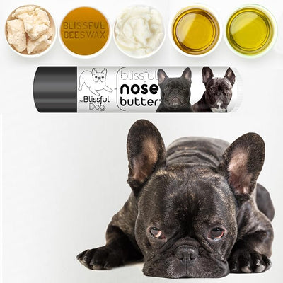 The Blissful Dog French Bulldog Brindle Nose Butter, Versatile Dog Nose Balm for Dry Nose, Handcrafted Nose Moisturizer, Easy-to-Apply Dog Essentials, Unscented, 0.15 oz.