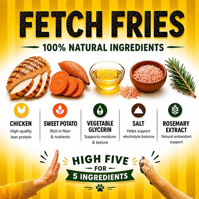 Chicken and Sweet Potato Dog Treats, Soft Chicken Jerky for Small and Large Breeds, Naturally Healthy, Made in The USA (16 oz)