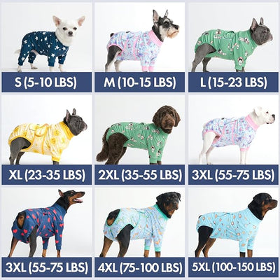 Spark Paws Dog Surgery Recovery Suit – Dog Recovery Suit After Surgery, Anti-Lick Dog Onesie, Abdominal Wound Protector, Soft Cone Alternative for Spay Neuter Male Female Pet Recovery - Stars - 3XL