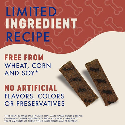 Finley's Wild Boar Griller Strips for Dogs, Jerky-Style Dog Treats with Real Ingredients for All Breeds and Sizes, 14.5oz, 1 Pack