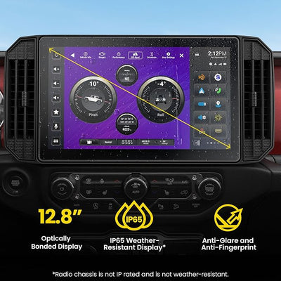 Stinger HORIZON12 Wrangler JL (18-23) & Gladiator JT (20-23) 12.8" HD Touchscreen Car Stereo, Wireless Apple CarPlay/Android Auto Radio, Bluetooth Receiver Head Unit, Off-Road Gauges, GPS, Audio EQ