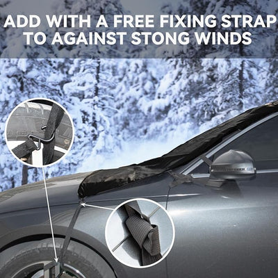 Windshield Cover for Ice and Snow for Kia Carnival/Sedona 2015-2025 2026 Oxford Defense Van Accessories 2 Layers All Weather Windshield Snow Cover Winter Sag-Proof Frost Protector for Minivan