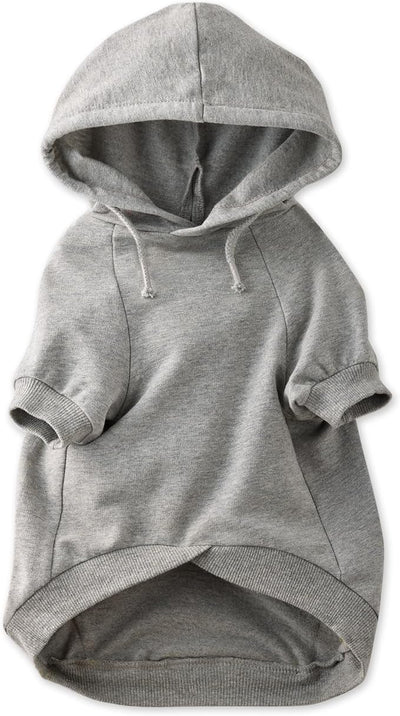 Pet Passion Rocky – The Original Lightweight Hooded Tee 100% Organic Cotton Dog Hoodie Pet Coat Sweater for All Sized Dogs, Original Heather Gray, X-Large (55-80 lbs)