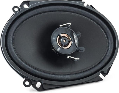 Kenwood KFC-C6866R Road Series Car Speakers (Pair) - 6"x8" 2-Way Car Coaxial Speakers, 250W, 4-Ohm Impedance, Cloth Woofer & Balanced Dome Tweeter, Heavy Duty Magnet Design