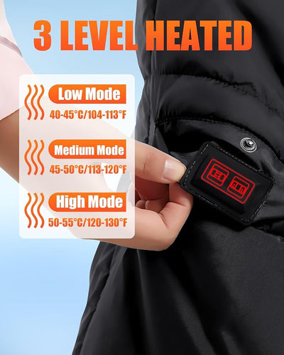 CYCYHEAT Kids Heated Blanket Battery Operated - Boys and Girls 7.4V DC Portable Cordless USB Heating Blanket for Outdoors