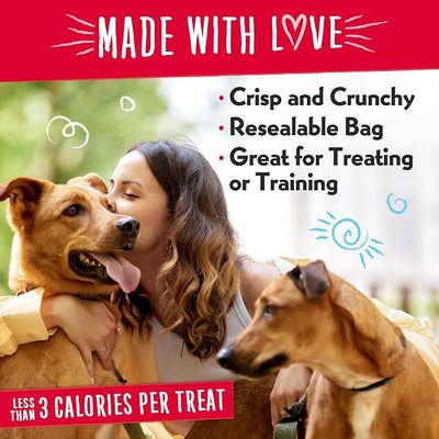 Charlee Bear Original Crunch Dog Training Treats, Beef Liver Flavor, 3 Calories Each, Low Calorie Natural Rewards for Puppies to Adult Dogs, Made in USA, 16 oz (2-Pack)