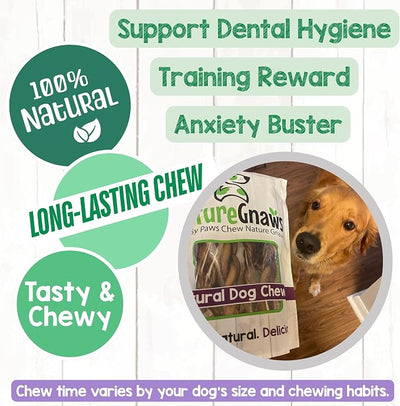 Nature Gnaws Braided Pork Bully Sticks for Dogs 5-6" (20 Count) - Long Lasting for Small and Medium Dogs - Natural Bacon Dog Chew Treats - Rawhide Free