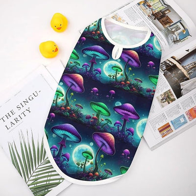 Summer Spring Cool Pet Vest for Dogs, Breathable Lightweight Sleeveless Puppy Shirt Trippy Mushroom World, Ideal for Outdoor Walking, Small