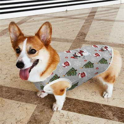 Soft Breathable Pet Vest for Small Medium Dogs, Christmas Snowman Red Birds Lightweight Puppy Sleeveless Shirt for Daily Wear, XX-Large