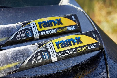 Rain-X Silicone AdvantEdge Wiper Blade 16" Windshield Wiper Blades Replacement, All-Weather Performance Lasts 2X Longer, Premium Beam, Installock Adapter for Easy Fit (Pack of 1)