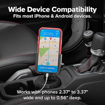 WeatherTech Portable Electronic Device Mount, Orange, Fits Smartphones