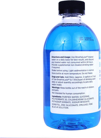 Breathalyser Water Additive for Dogs and Cats, 500 ml