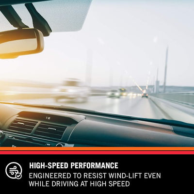 K&N EDGE Wiper Blades: All Weather Performance, Superior Windshield Contact, Streak-Free Wipe Technology: 26" + 19" (Pack of 2)