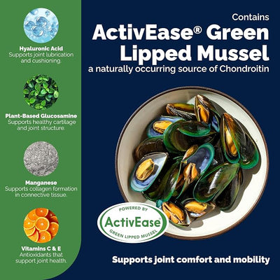 YuMOVE Dog Hip & Joint Supplement, Regular or Advanced Strength - ActivEase Green Lipped Mussel, Glucosamine, Hyaluronic Acid & Omega 3 - Chewable Tablets (300ct Chewable Tablets, Regular Strength)