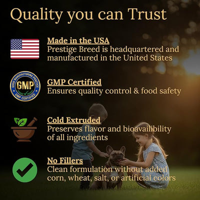 Multivitamins, Balanced Nutrition for Your French Bulldog, 90 Count, Made in the USA with Real Bacon