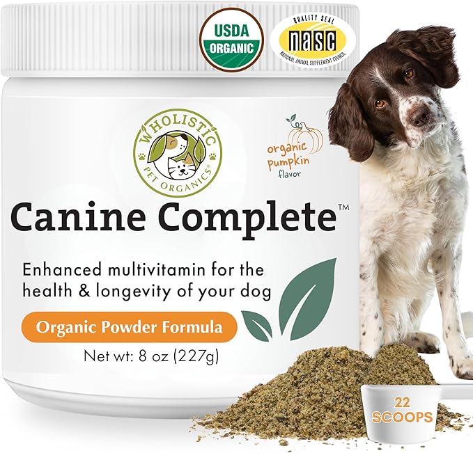 Canine Complete - Dog Multivitamin Powder - 8 oz - Daily Dog Vitamins and Supplements for Homemade Food - Immune System, Skin, Coat & Overall Health - All Breeds - 22 Scoops