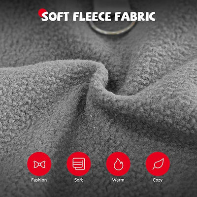 Cute Dog Fleece Sweater with D-Ring, Fall Winter Dog Clothes Tuxedo Costume with Bowtie, Soft Puppy Sweatshirt Chihuahua Yorkie Apparel Poodle Outfits for Small Medium Large Dogs(Grey,XXL)