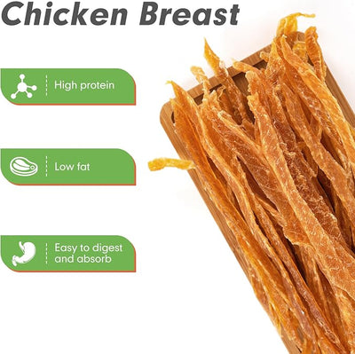 MON2SUN Chicken Jerky Dog Treats - Grain Free High Protein Chicken Strips for Small & Medium Dogs, Natural Training Treats & Healthy Rewards, Easy to Digest, 17.64 oz (Pack of 1)