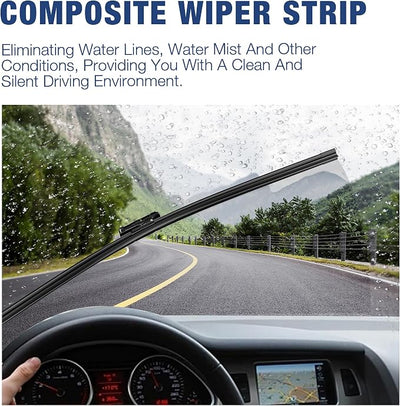 ICEXSNOW® Windshield Wiper Blades Replacement for Honda CR-V CRV 2025 2024 2023 (Pack of 3) Automotive Replacement Windshield Wiper Blades,OEM Original Replacement 24"/19"/10"